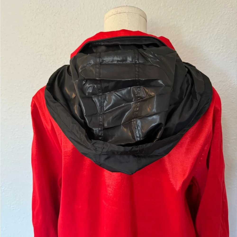 Mycra Pac Vibrant Red Raincoat with Hood size Large - Picture 8 of 15